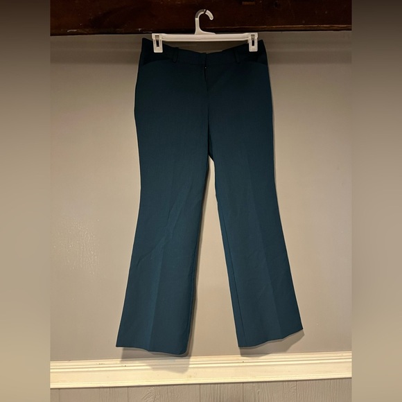NWT Worthington Dress Pants Womens 10P Teal Blue Straight Modern Fit Trouser NEW - Picture 1 of 4
